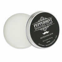 Handmade Smooth Texture Ear Shaving Soap Bar - Organic Foam Shaving Cream for Men Face Freshness and Cleanliness Maintainer